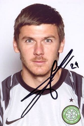 Lukasz Zaluska, Glasgow Celtic, Poland, signed 6x4 inch photo.