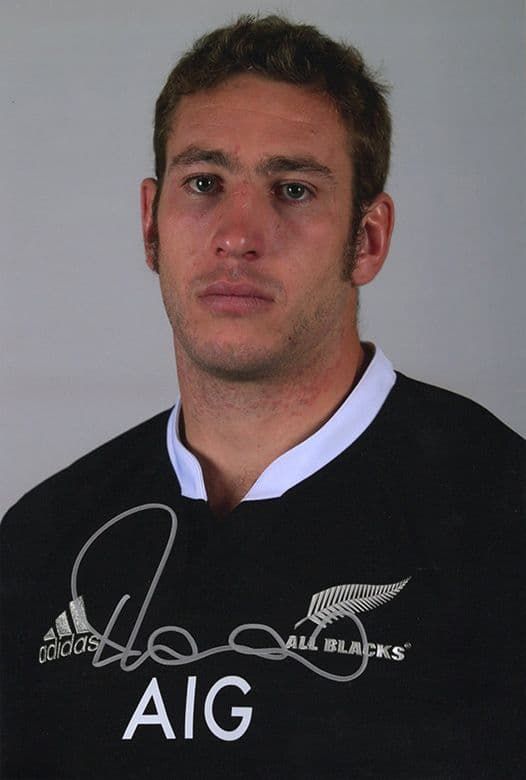 Luke Romano, New Zealand, All Blacks, signed 12x8 inch photo.