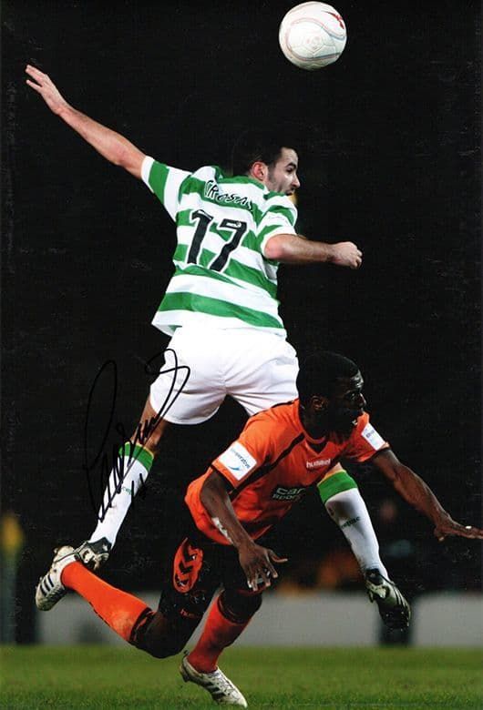 Marc Crosas, Glasgow Celtic, signed 12x8 inch photo.