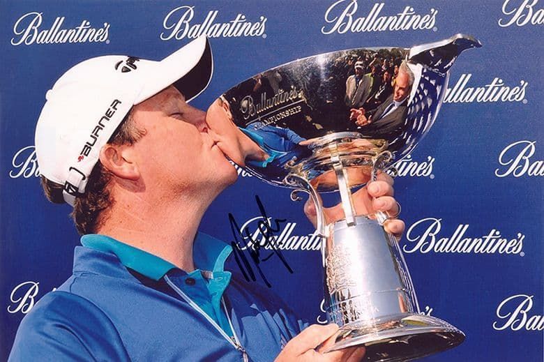 Marcus Fraser, Australian golfer, signed 12x8 inch photo.
