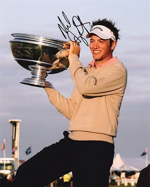 Nick Dougherty, English golfer, signed 10x8 inch photo.