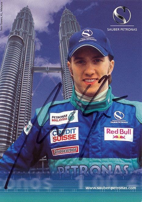 Nick Heidfeld, Sauber, signed 6x4 inch promo card.