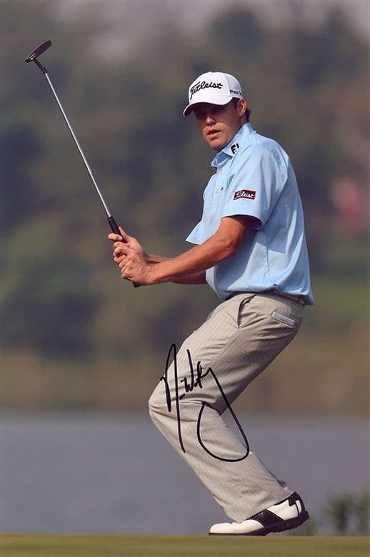 Nick Watney, PGA Tour golfer, signed 12x8 inch photo.