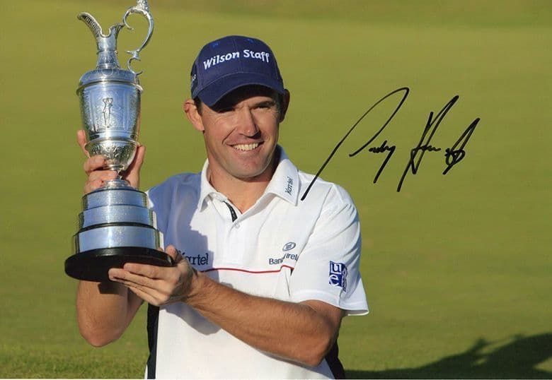 Padraig Harrington, Open Champion 2008 Royal Birkdale, signed 12x8 inch photo.