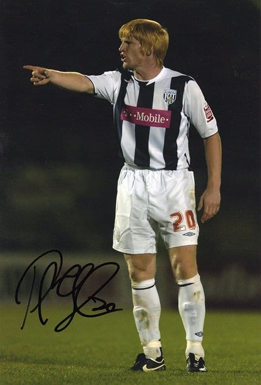 Paul McShane, West Brom, signed 12x8 inch photo.