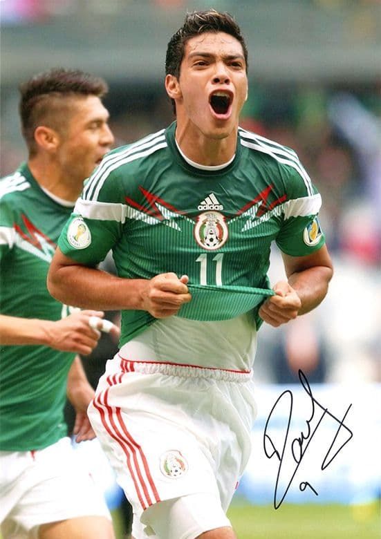 Raul Jimenez, Wolves & Mexico, signed A4 photo.