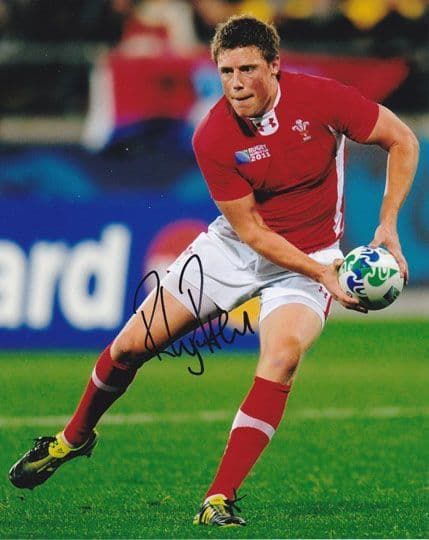 Rhys Priestland, Wales rugby union, signed 10x8 inch photo.