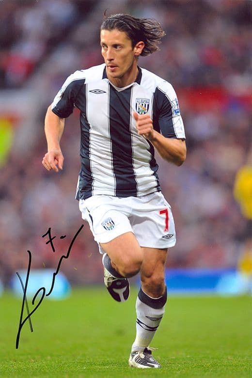 Robert Koren, West Brom & Slovenia, signed 12x8 inch photo.