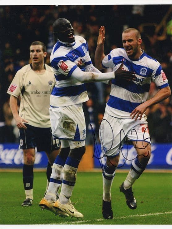 Rowan Vine, QPR, signed 10x8 inch photo.