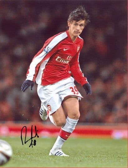 Rui Fonte, Arsenal, signed 10x8 inch photo.