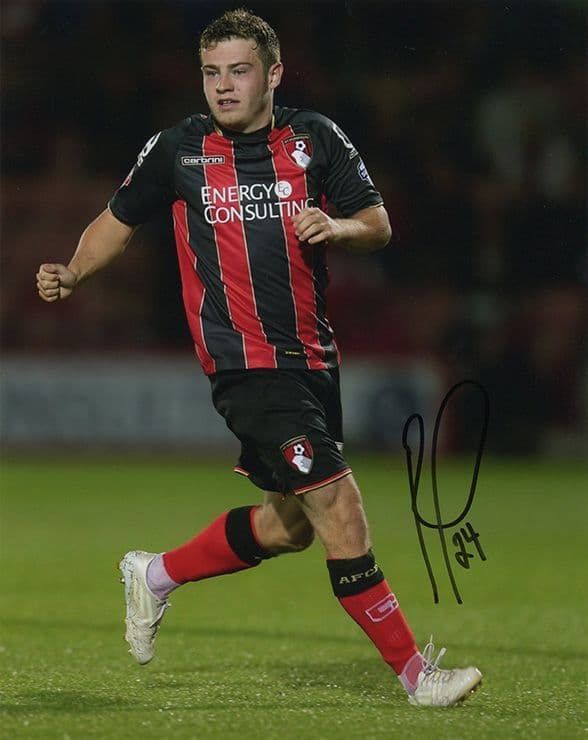 Ryan Fraser, Bournemouth & Scotland, signed 10x8 inch photo.