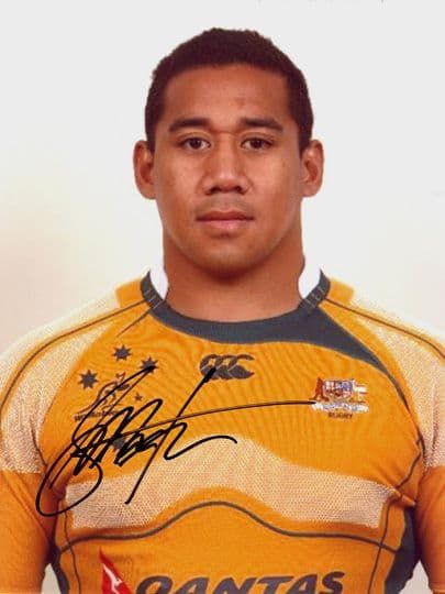 Salesi Ma'afu, Australia, signed 8x6 inch photo.