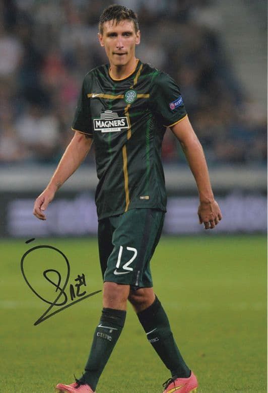 Stefan Scepovic, Glasgow Celtic, Serbia, signed 12x8 inch photo.