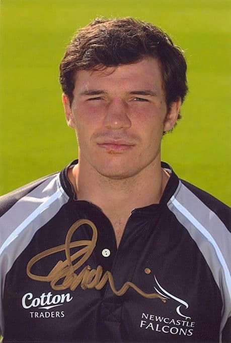 Tim Swinson, Newcastle Falcons & Scotland, signed 6x4 inch photo.