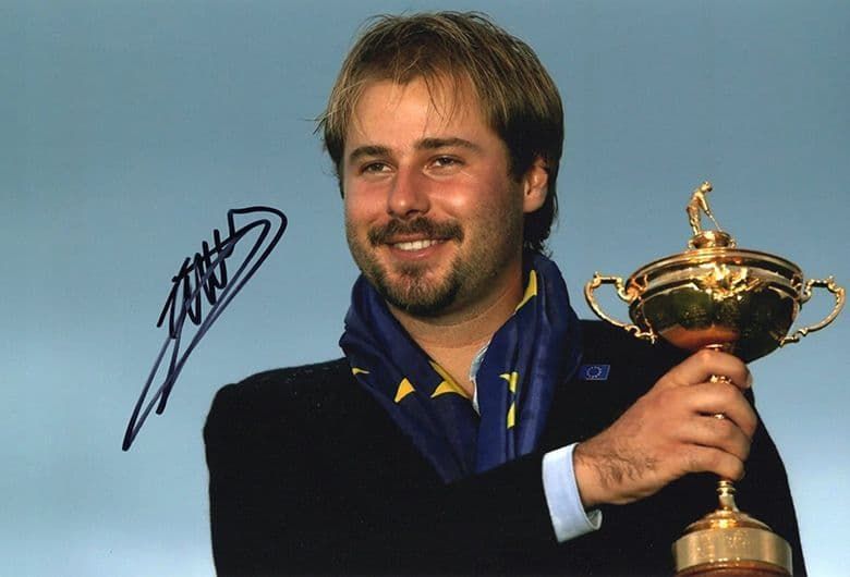 Victor Dubuisson, Ryder Cup 2014 Gleneagles, signed 12x8 inch photo.