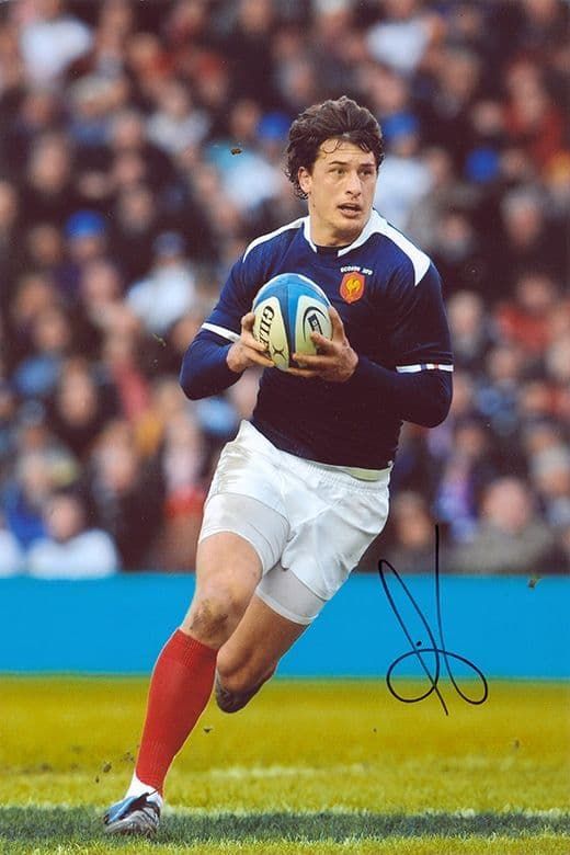 Yannick Jauzion, France, Toulouse,  signed 12x8 inch photo.