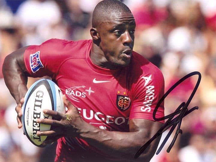 Yannick Nyanga, Stade Toulouse & France, signed 8x6 inch photo.