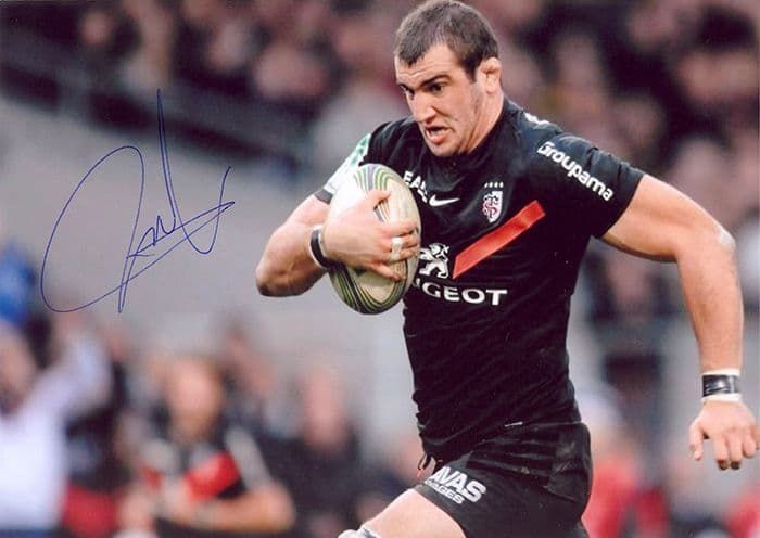 Yoann Maestri, Stade Toulouse & France, signed 7x5 inch photo.