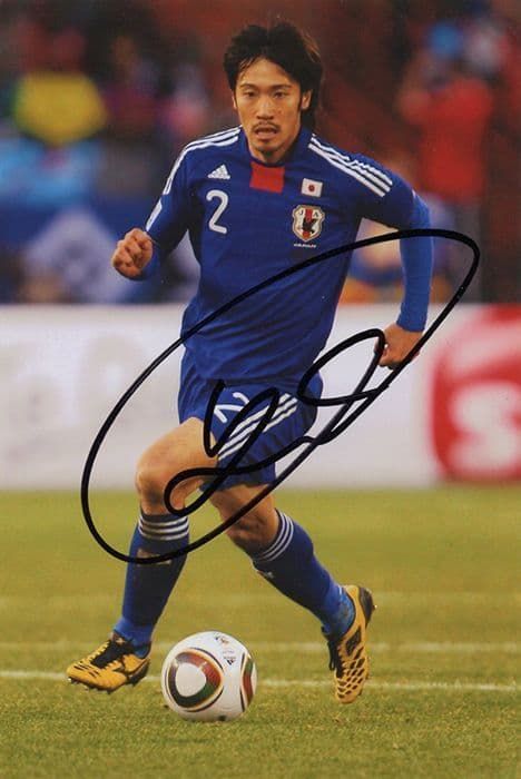 Yuki Abe, Leicester City & Japan, signed 6x4 inch photo. (2)