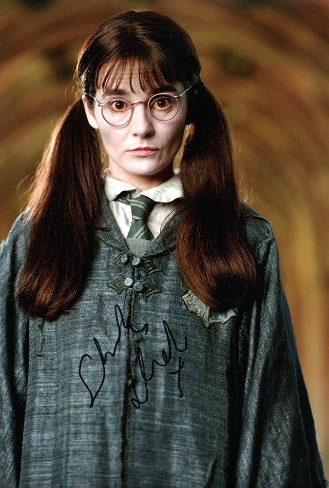 Shirley Henderson, Harry Potter, signed 12x8 inch photo.