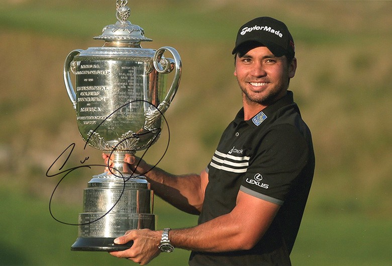 Jason Day, PGA Championship 2015, signed 12x8 inch photo.