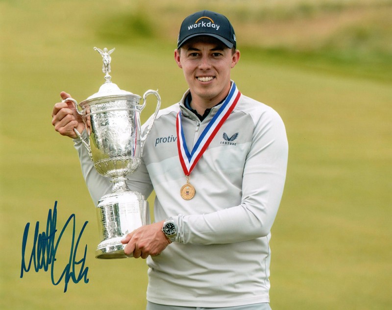 Matt Fitzpatrick, Ryder Cup 2023 Rome, signed 12x8 inch photo.