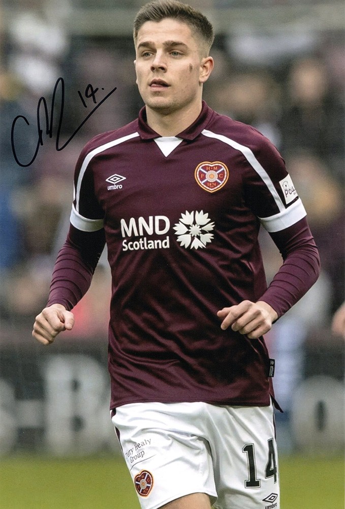 Cammy Devlin, Hearts, signed 12x8 inch photo.