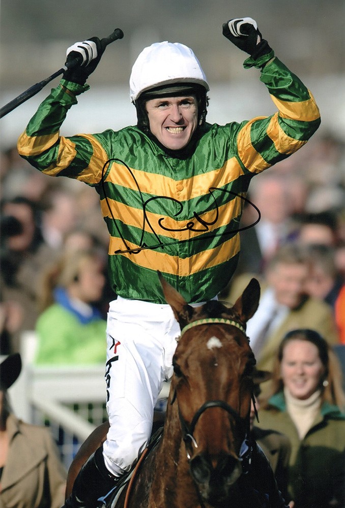 ap mccoy, grand national 2010, signed 12x8 inch photo.
