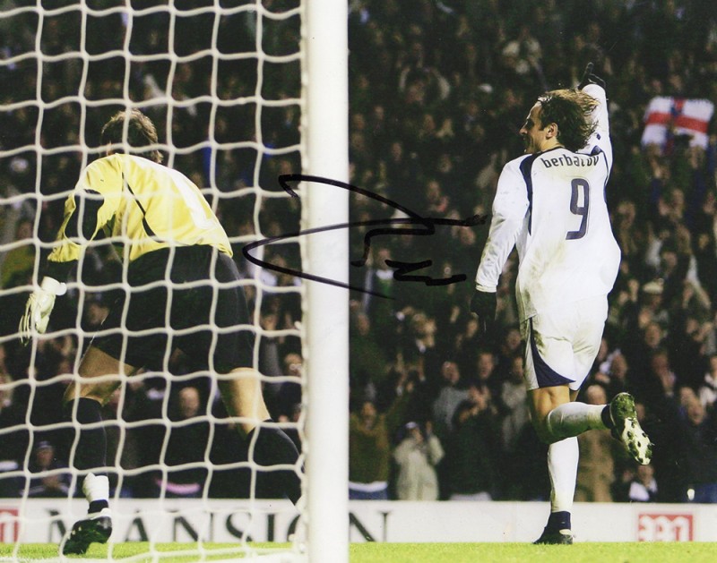 Jermaine Jenas, Tottenham Hotspur, signed 12x8 inch photo.