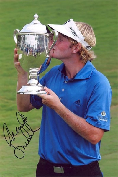 Brandt Snedeker, American golfer, signed 12x8