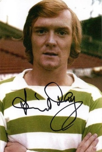 David Hay, Glasgow Celtic, signed 6x4 inch ph