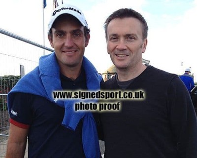 Edoardo Molinari, signed 12x8 inch photo.