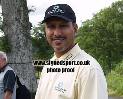 Jeev Milkha Singh, signed 12x8 inch photo.