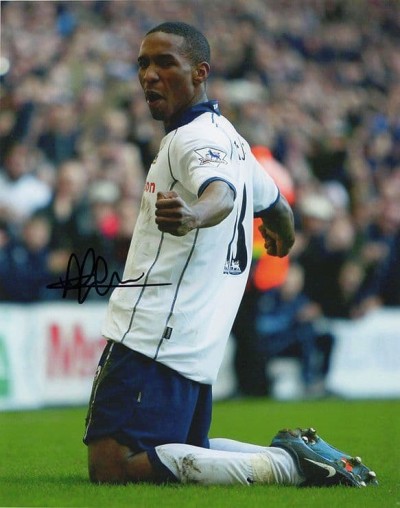 Jermain Defoe, Tottenham Hotspur, signed 10x8