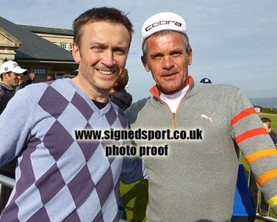 Jesper Parnevik, Swedish golfer,  signed 12x8
