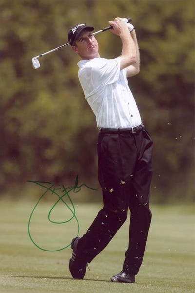 Jim Furyk, American golfer, signed 12x8 inch 