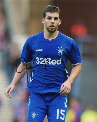 Jon Flanagan, Rangers, signed 10x8 inch photo