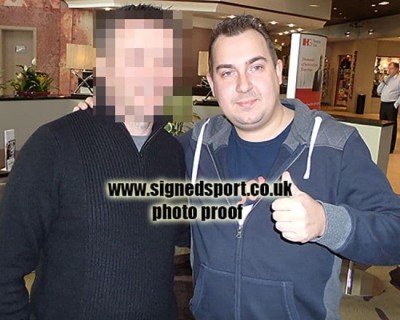 Kim Huybrechts, PDC darts, signed 12x8 inch p