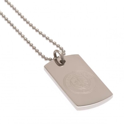 Manchester City FC engraved stainless steel d