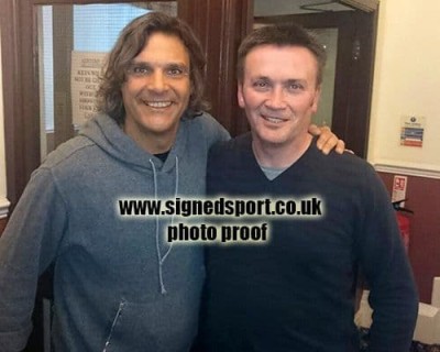 Marco Negri, Rangers legend, signed 12x8 inch