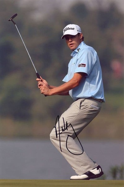 Nick Watney, PGA Tour golfer, signed 12x8 inc