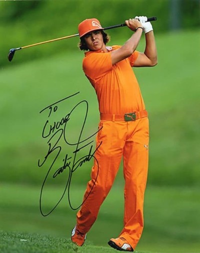 Rickie Fowler, American golfer, signed 10x8 i