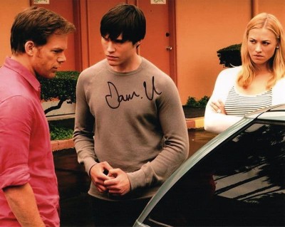 Sam Underwood, Dexter, signed 12x8 inch photo