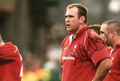 Scott Quinnell, Wales, signed 12x8 inch photo