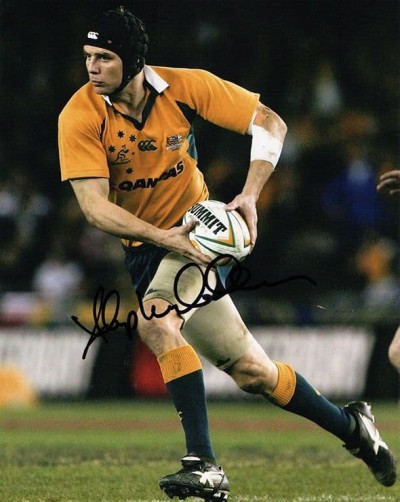 Stephen Larkham, Australia, signed 10x8 inch 