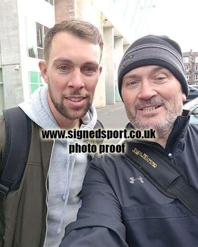 Steven Whittaker, Hibernian, signed 12x8 inch
