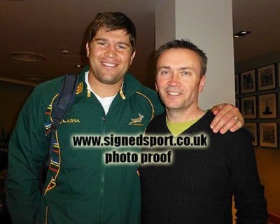 Willem Alberts, South Africa, signed 7x5 inch