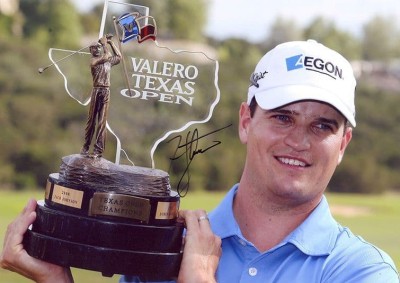 Zach Johnson, Valero Texas Open 2008, signed 
