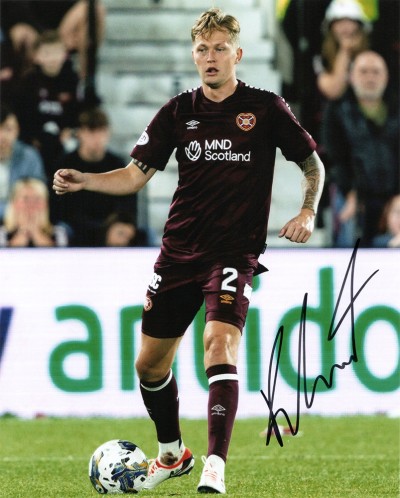 Frankie Kent, Hearts, signed 10x8 inch photo.