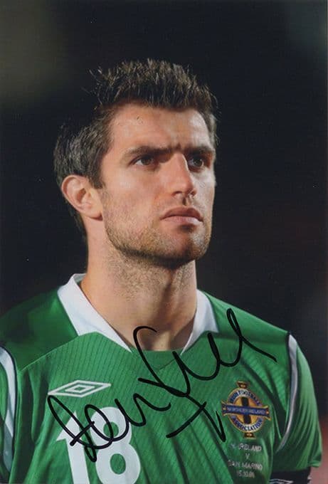 Aaron Hughes, Northern Ireland, signed 6x4 inch photo.